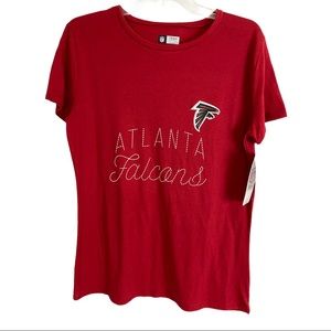 NFL Womens Shirt Size Small Atlanta Falcons Red Short Sleeve T Shirt NEW